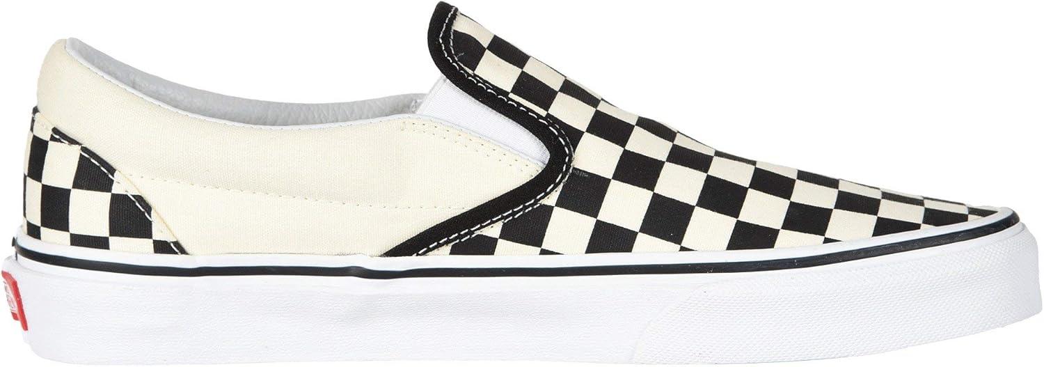imageVans Womens Classic Slip On Platform SneakersBlackOff WhiteCheckerboard