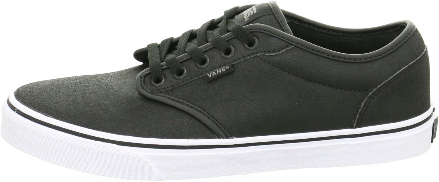 imageVans Womens Classic Slip On Platform SneakersBuck Leather Black White