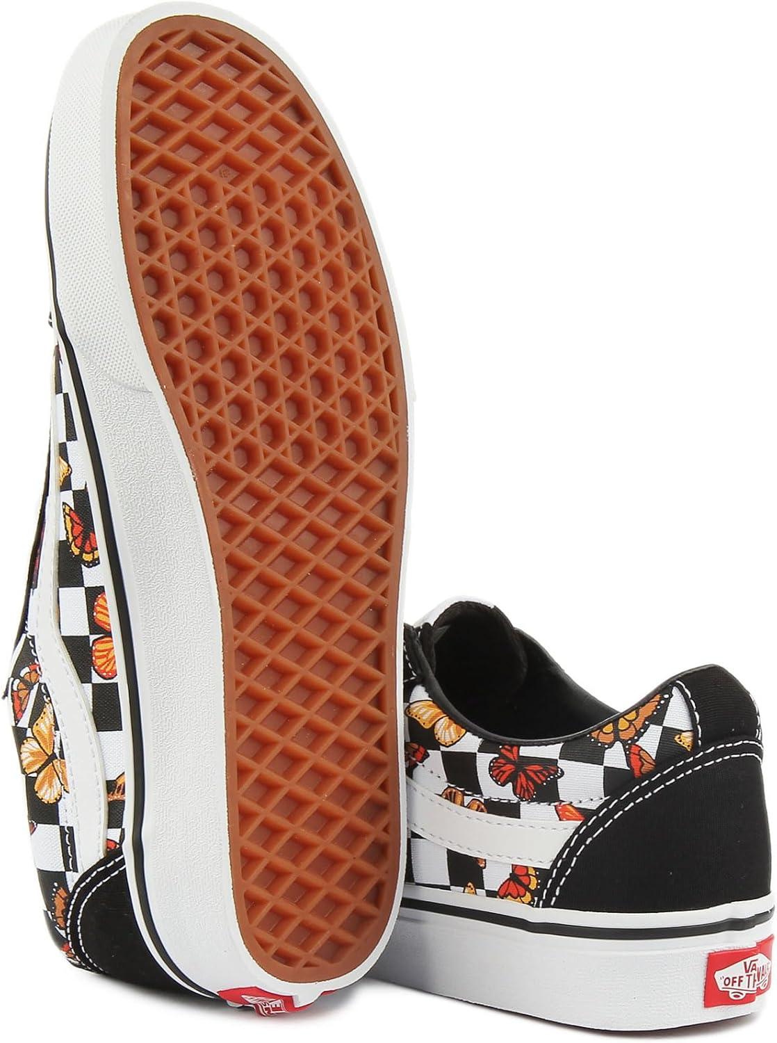imageVans Womens Classic Slip On Platform SneakersButterfly Checker Multi White