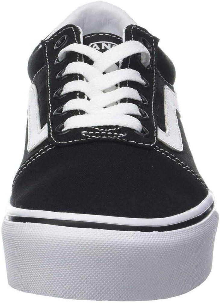 imageVans Womens Classic Slip On Platform SneakersCanvas Black White