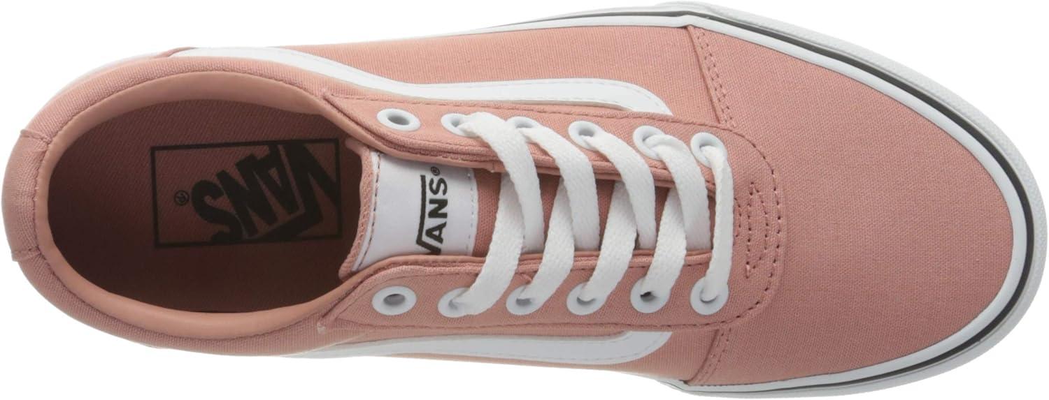 imageVans Womens Classic Slip On Platform SneakersCanvas Rose Dawn White