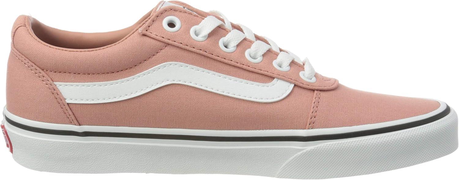 imageVans Womens Classic Slip On Platform SneakersCanvas Rose Dawn White