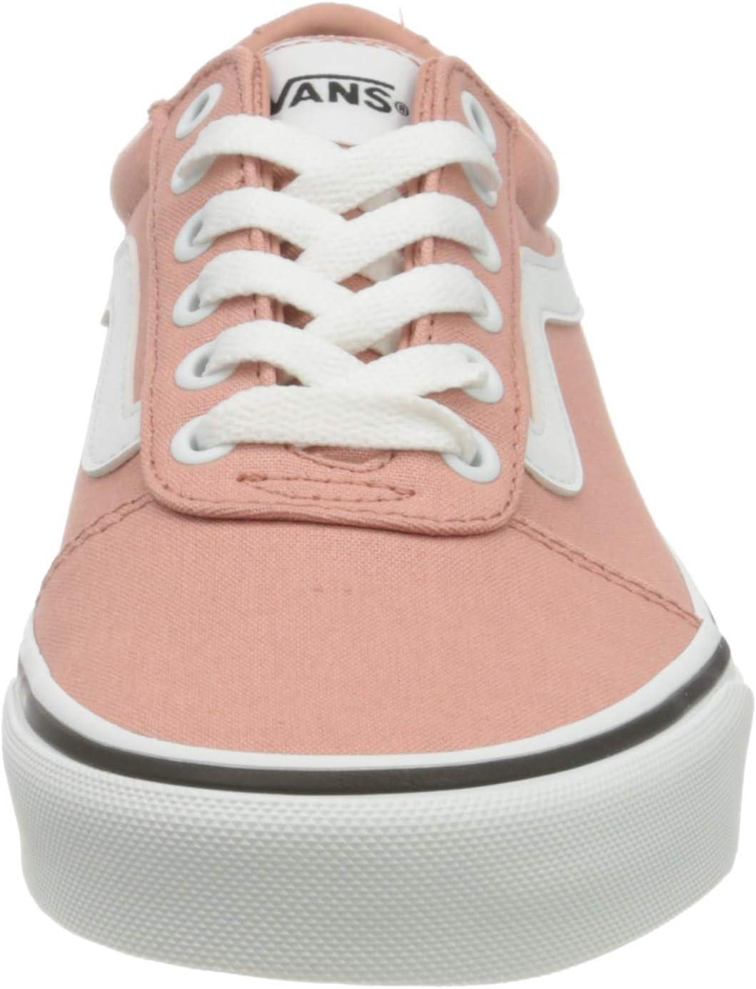 imageVans Womens Classic Slip On Platform SneakersCanvas Rose Dawn White