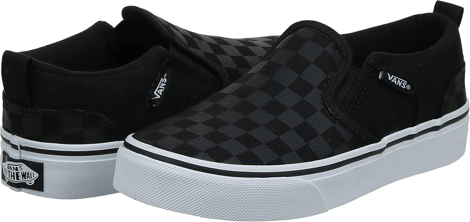 imageVans Womens Classic Slip On Platform SneakersChecker Black Black