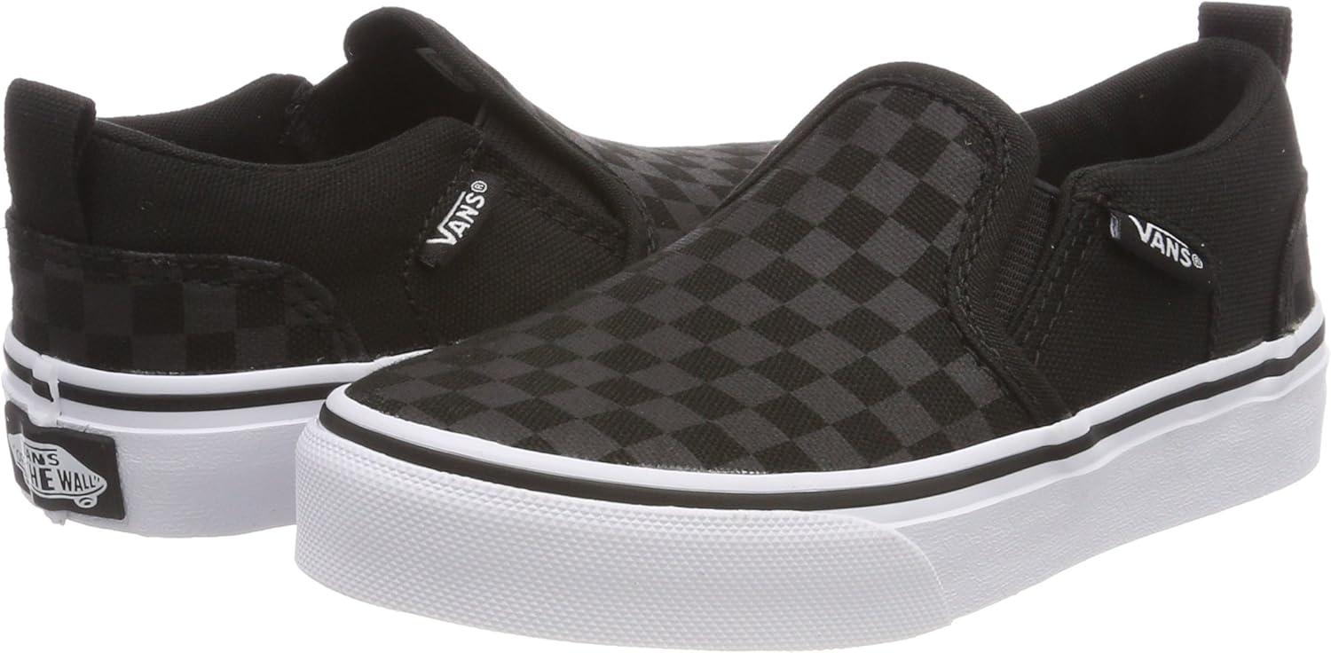 imageVans Womens Classic Slip On Platform SneakersChecker Black Black
