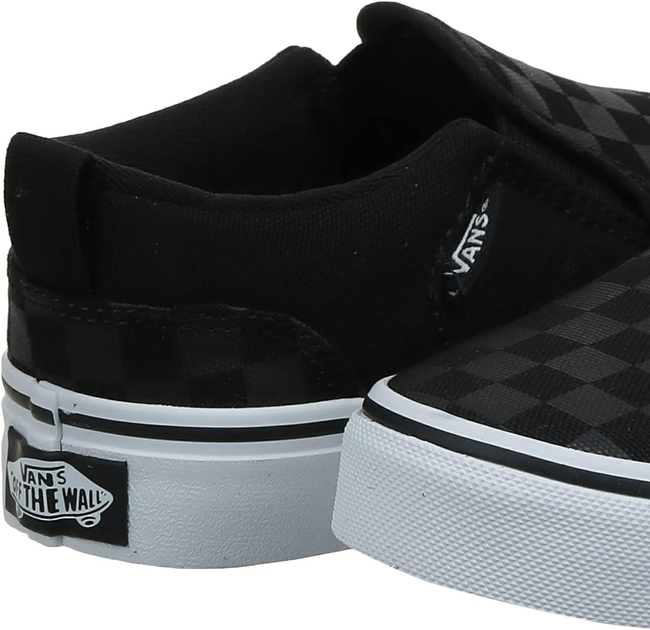 imageVans Womens Classic Slip On Platform SneakersChecker Black Black
