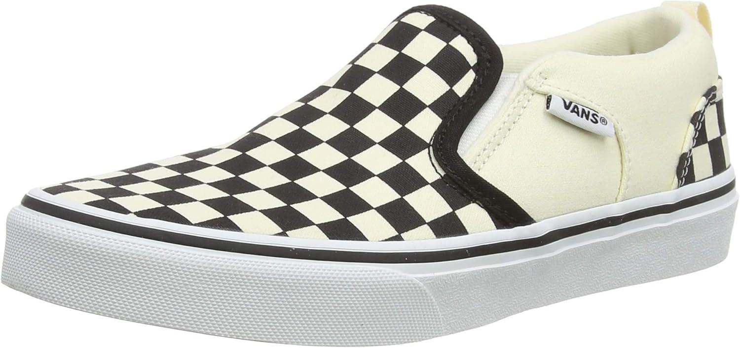 imageVans Womens Classic Slip On Platform SneakersCheckers Black Natural