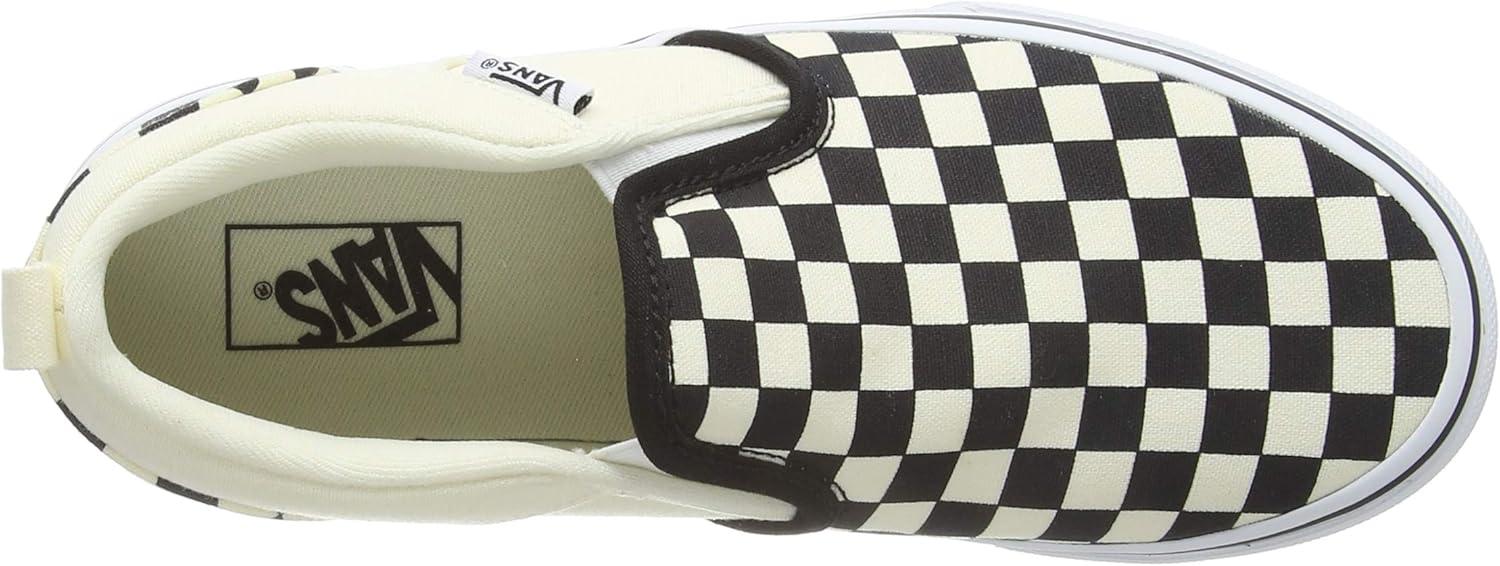 imageVans Womens Classic Slip On Platform SneakersCheckers Black Natural