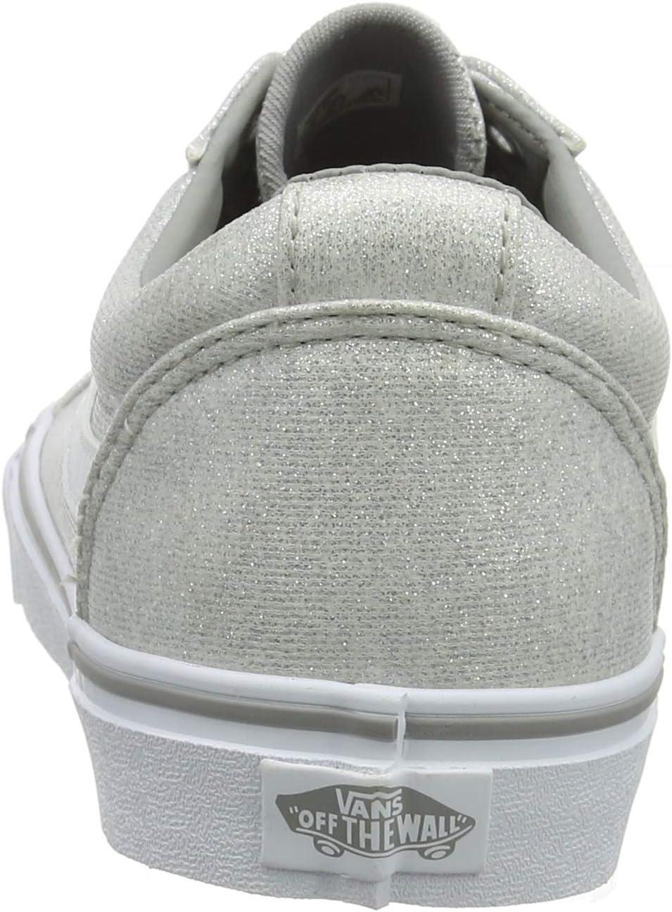 imageVans Womens Classic Slip On Platform SneakersGrey Lurex Glitter Silver V2a