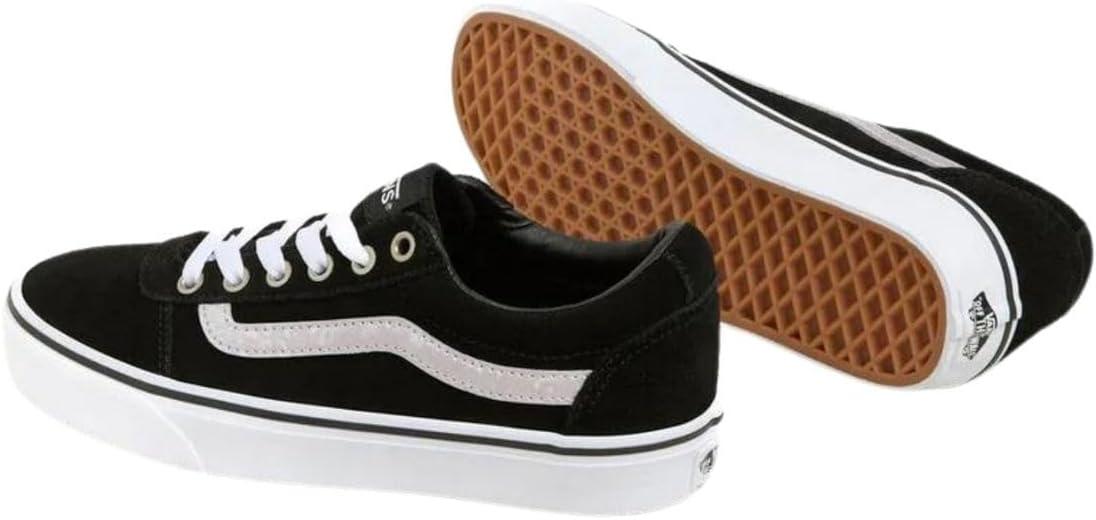 imageVans Womens Classic Slip On Platform SneakersMetallic Sidestripe Black