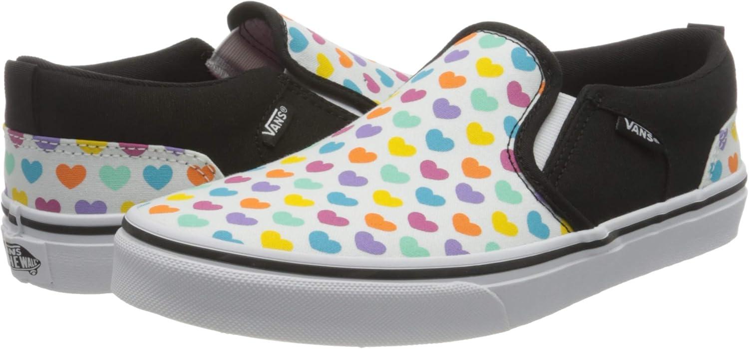imageVans Womens Classic Slip On Platform SneakersMulticolor Hearts MultiWhite