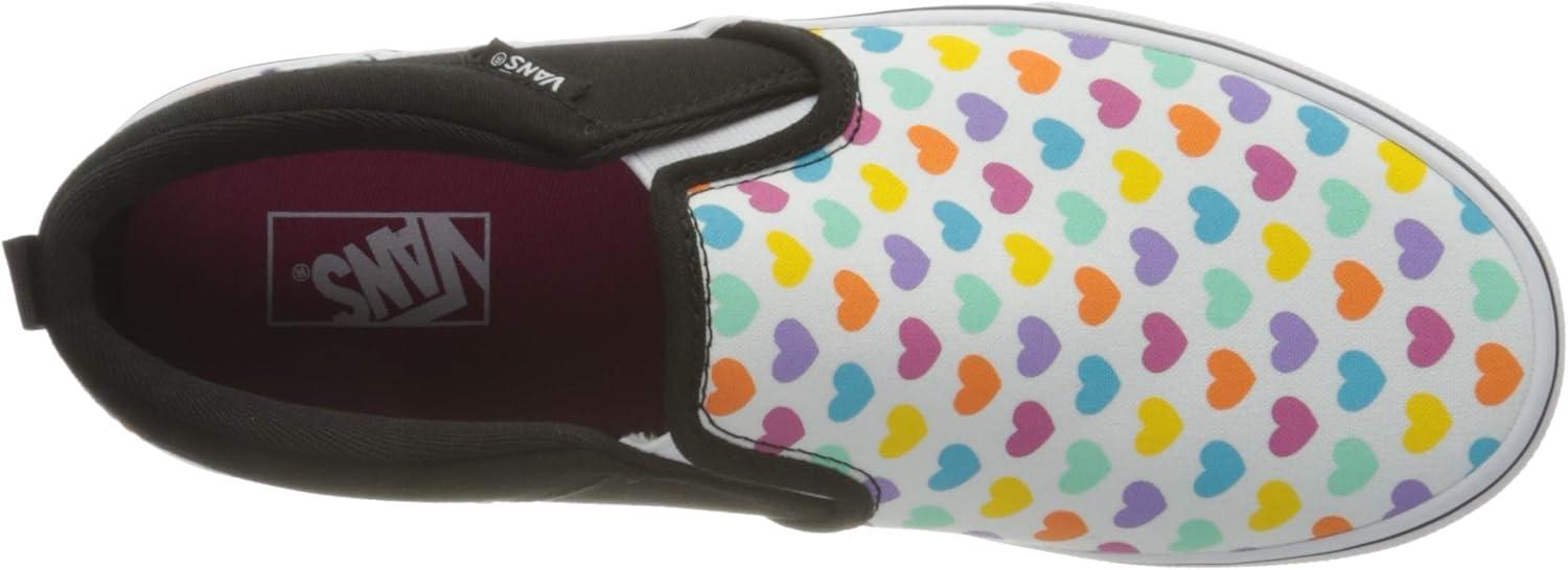 imageVans Womens Classic Slip On Platform SneakersMulticolor Hearts MultiWhite