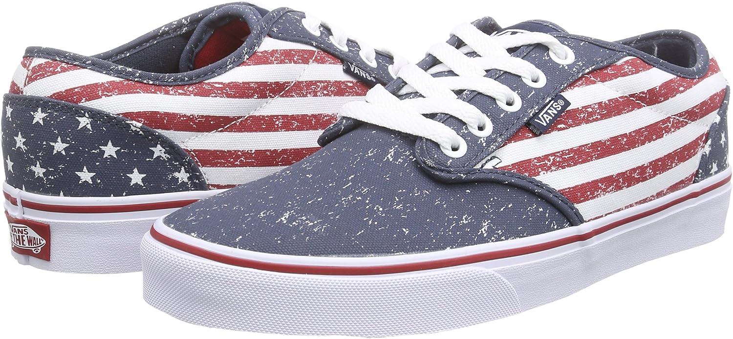 imageVans Womens Classic Slip On Platform SneakersMulticolored Flag Stv Navy Chili Pepper