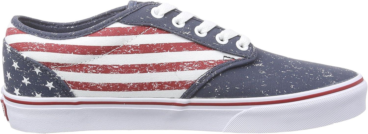 imageVans Womens Classic Slip On Platform SneakersMulticolored Flag Stv Navy Chili Pepper