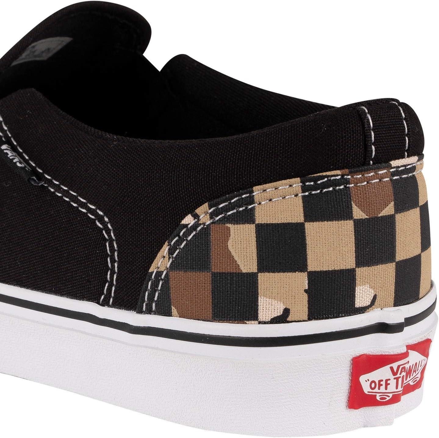 imageVans Womens Classic Slip On Platform SneakersMulticolour Camo Check Black White W4r