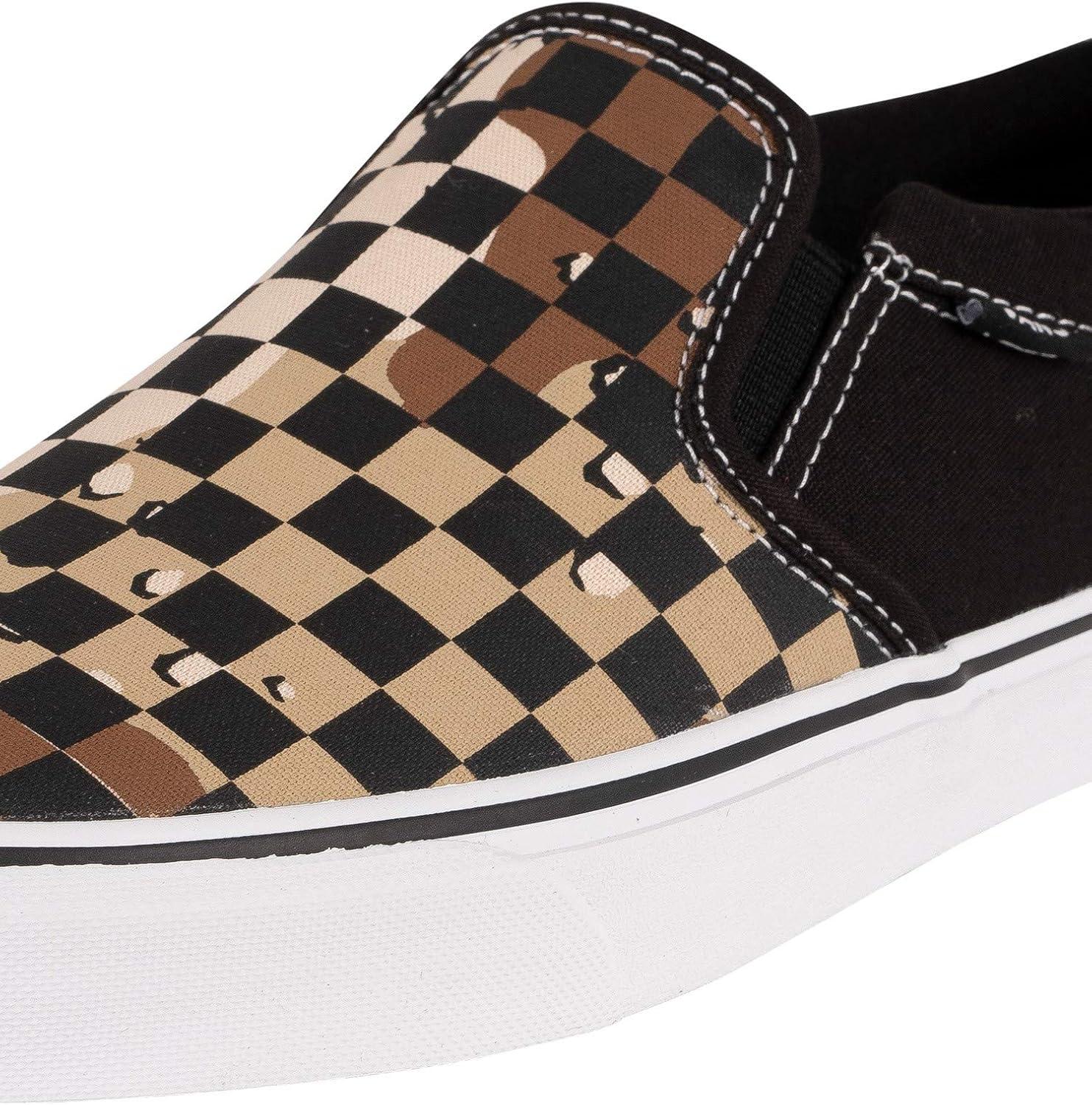 imageVans Womens Classic Slip On Platform SneakersMulticolour Camo Check Black White W4r