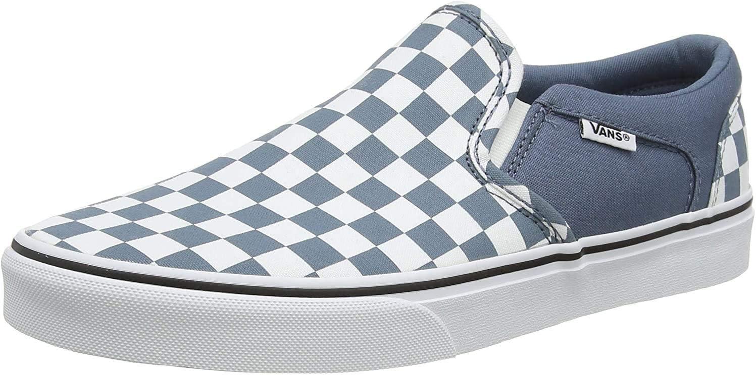 imageVans Womens Classic Slip On Platform SneakersMulticolour Checkerboard Blue Mirage White W50