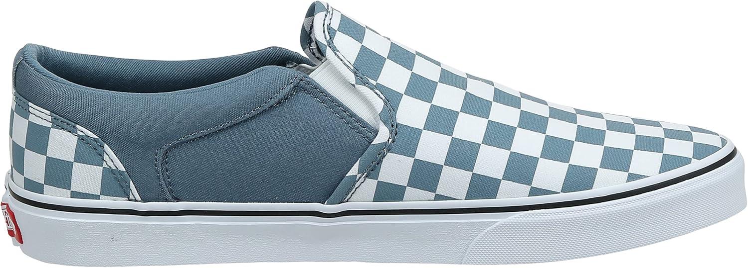 imageVans Womens Classic Slip On Platform SneakersMulticolour Checkerboard Blue Mirage White W50
