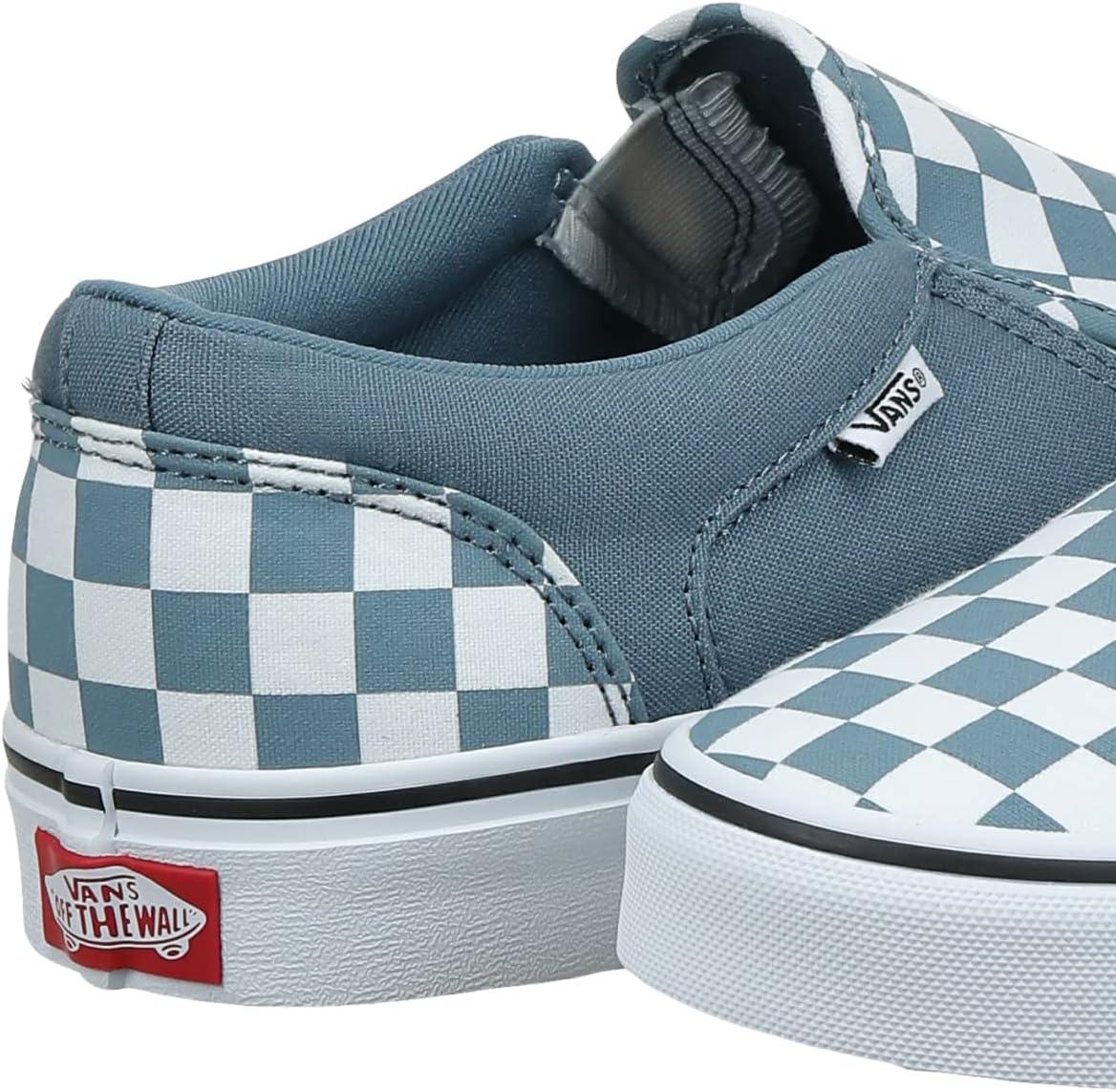 imageVans Womens Classic Slip On Platform SneakersMulticolour Checkerboard Blue Mirage White W50