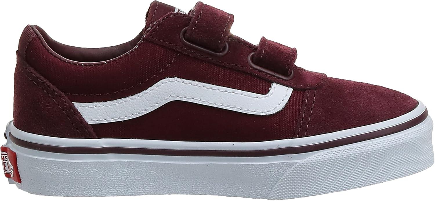 imageVans Womens Classic Slip On Platform SneakersRed Suede Canvas Port Royale White U1a