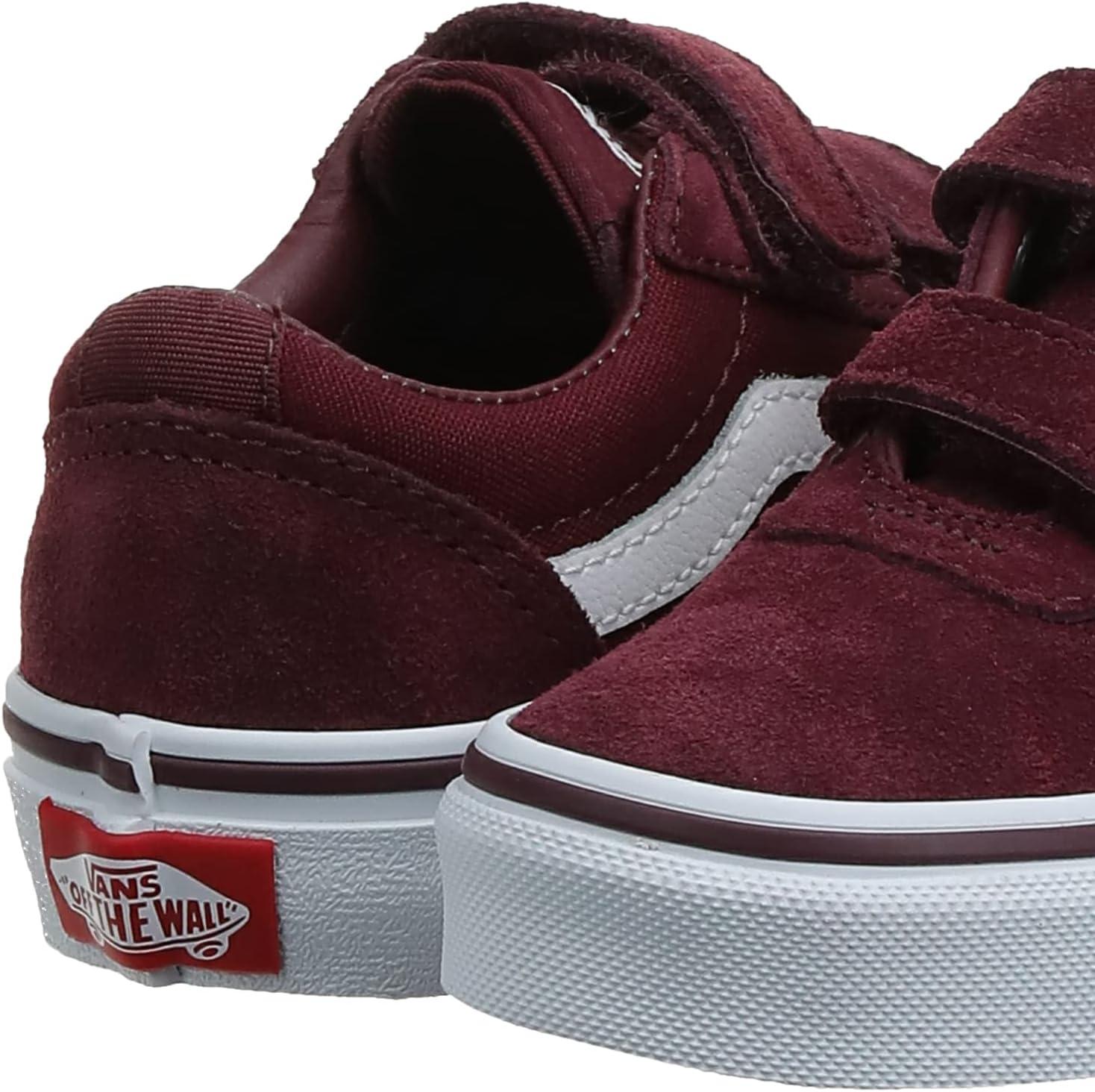 imageVans Womens Classic Slip On Platform SneakersRed Suede Canvas Port Royale White U1a