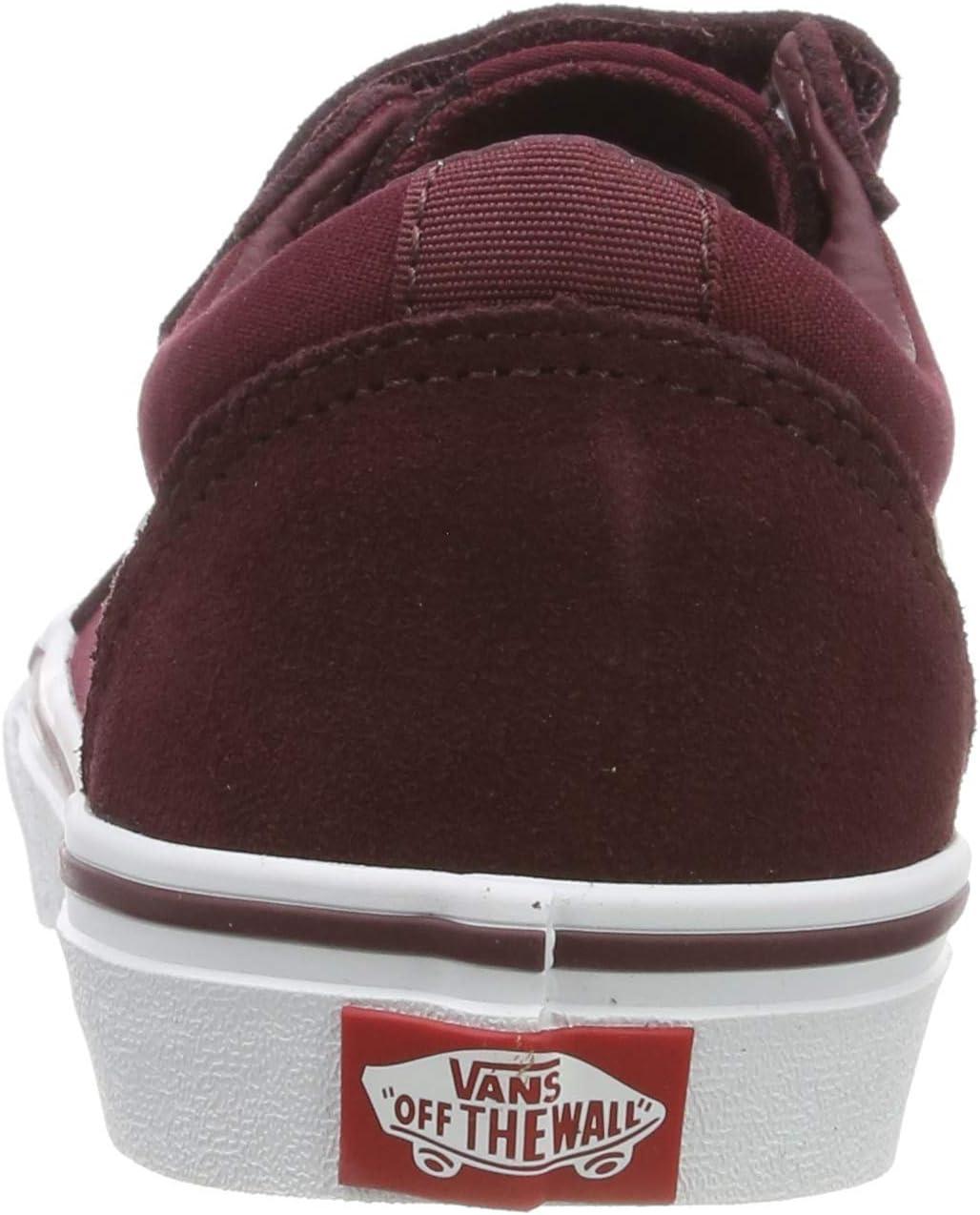 imageVans Womens Classic Slip On Platform SneakersRed Suede Canvas Port Royale White U1a
