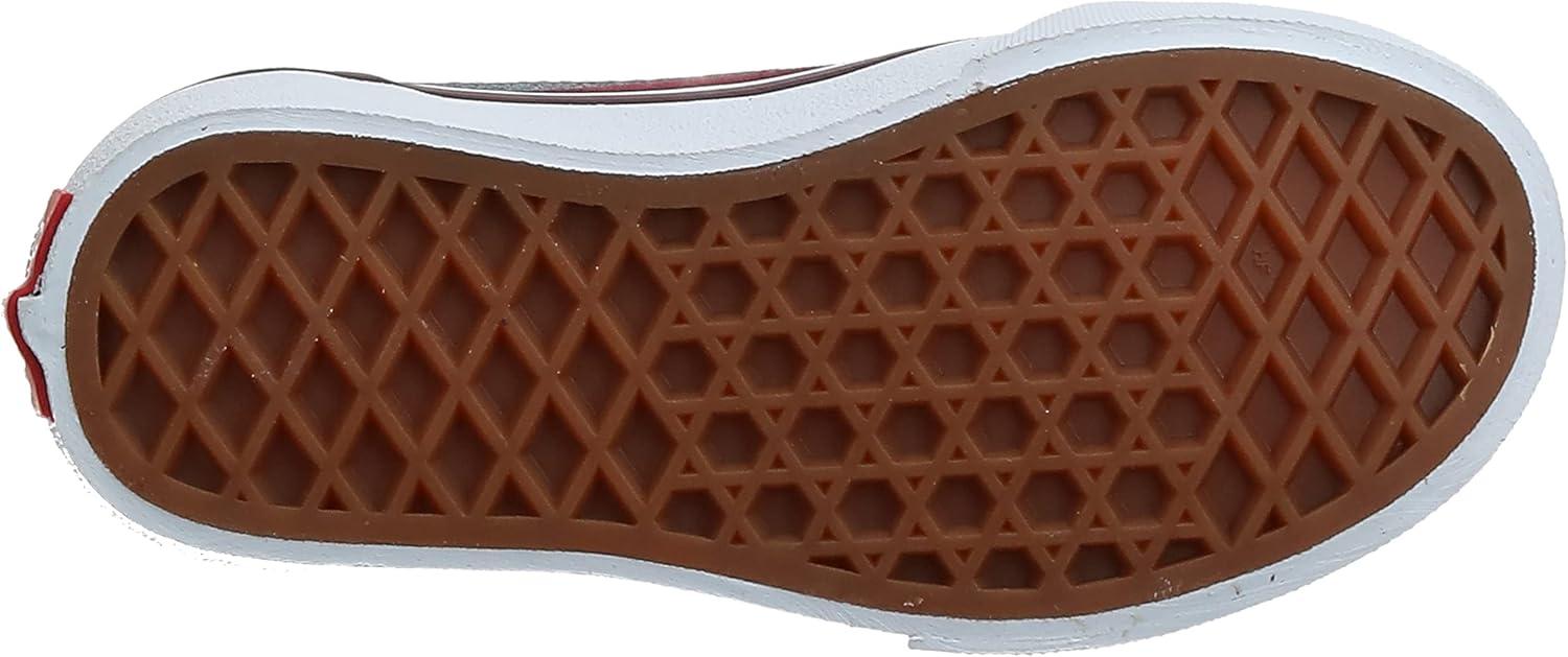 imageVans Womens Classic Slip On Platform SneakersRed Suede Canvas Port Royale White U1a