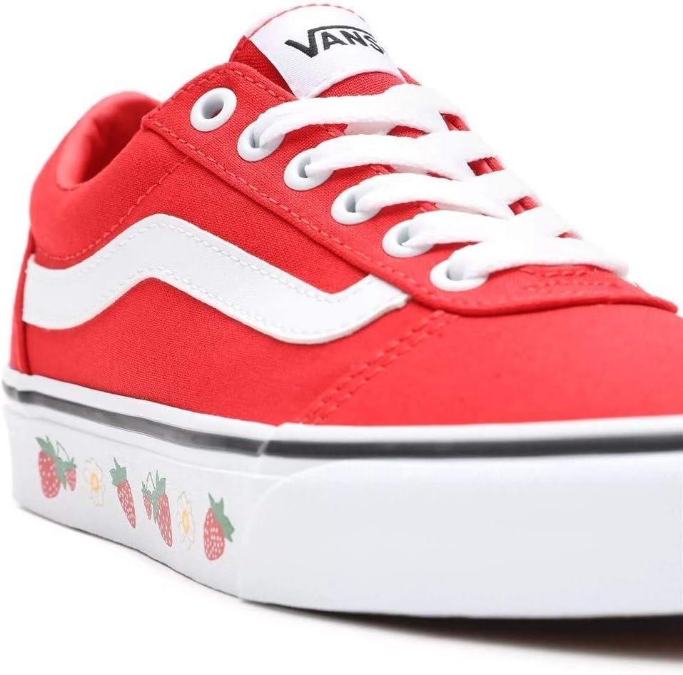 imageVans Womens Classic Slip On Platform SneakersStrawberry Sidewall High Risk Red White