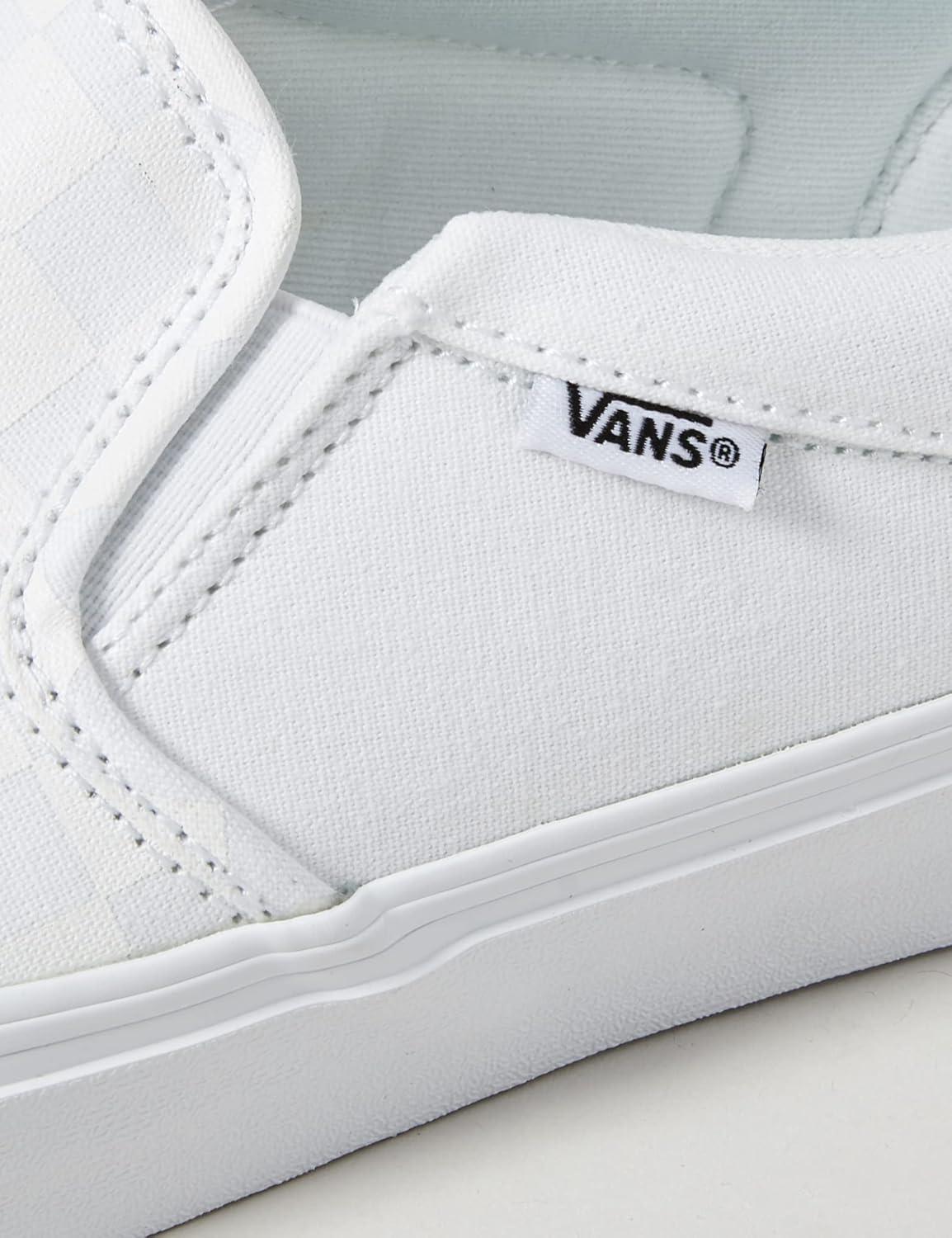 imageVans Womens Classic Slip On Platform SneakersWhite Checkerboard White White W51