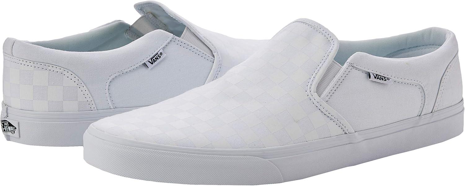 imageVans Womens Classic Slip On Platform SneakersWhite Checkerboard White White W51