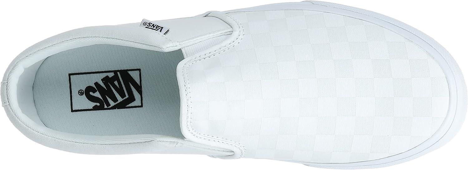 imageVans Womens Classic Slip On Platform SneakersWhite Checkerboard White White W51