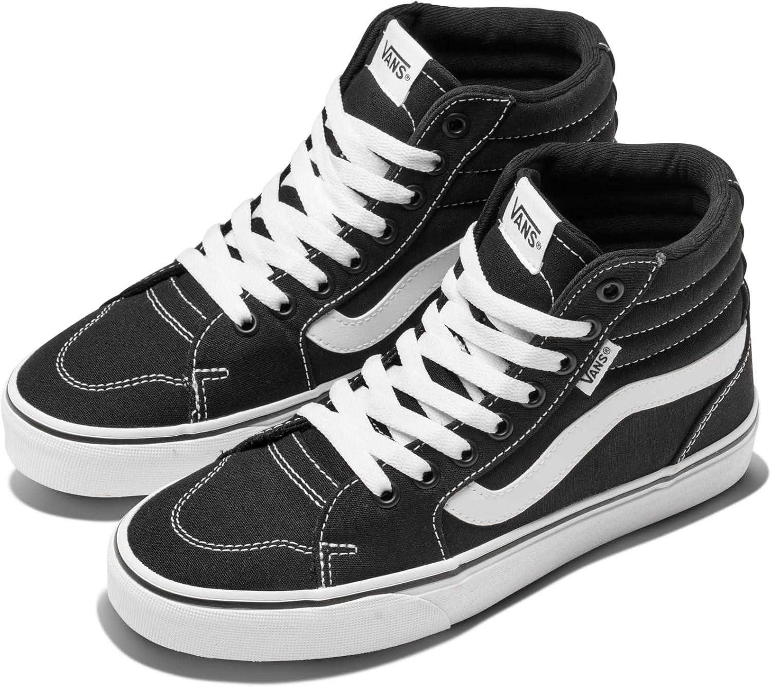 imageVans Womens Filmore Hi Shoe High Top Sneakers for Fashion amp Casual Everyday Wear Canvas BlackWhite 75