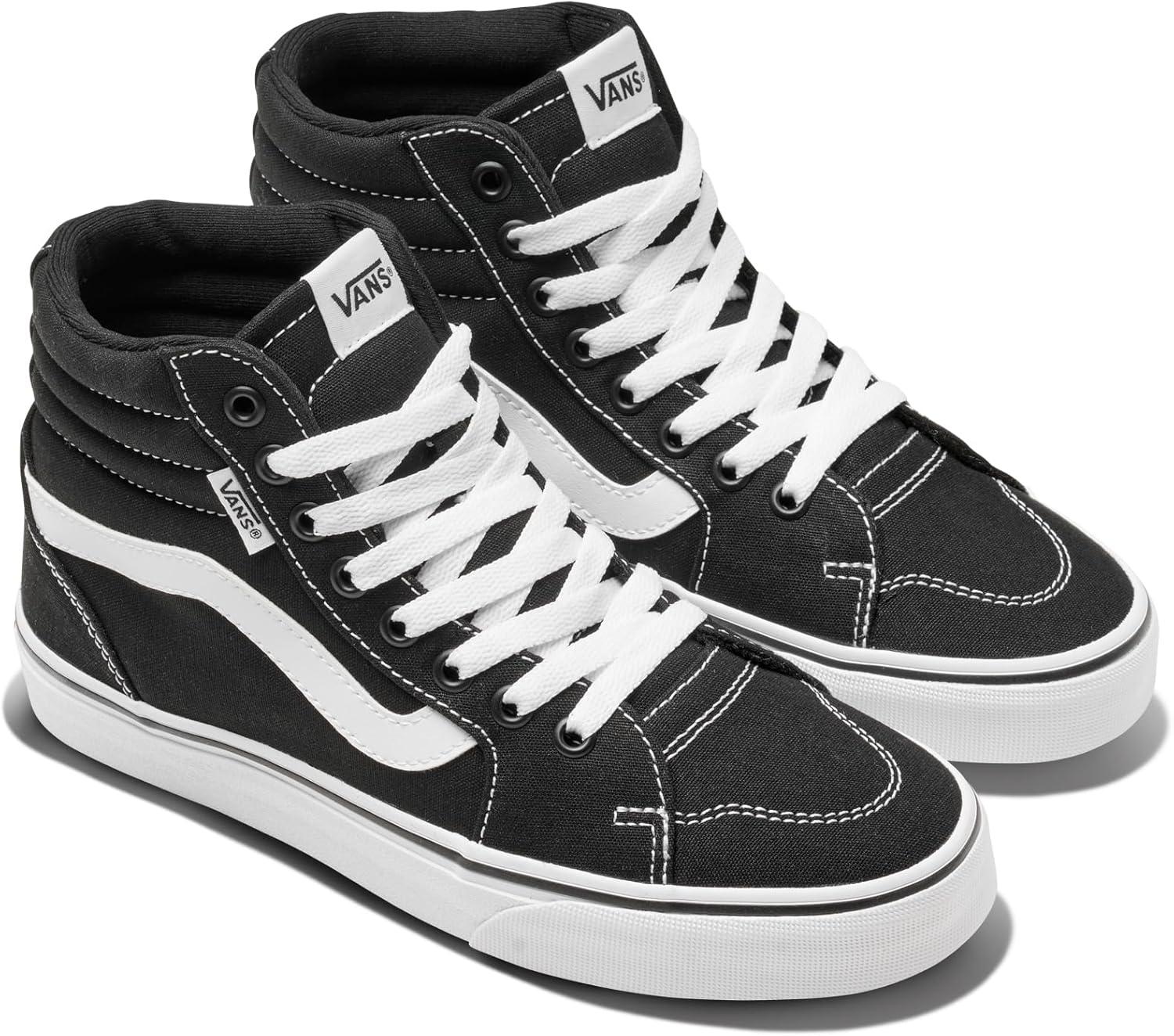imageVans Womens Filmore Hi Shoe High Top Sneakers for Fashion amp Casual Everyday Wear Canvas BlackWhite 75