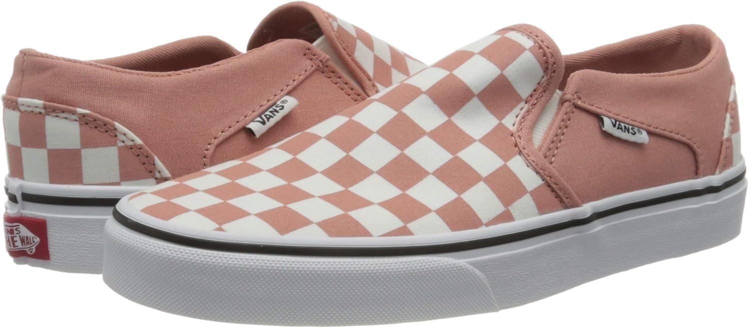 imageVans Womens Lowtop Trainers SneakerCheckerboard Rose Dawn White