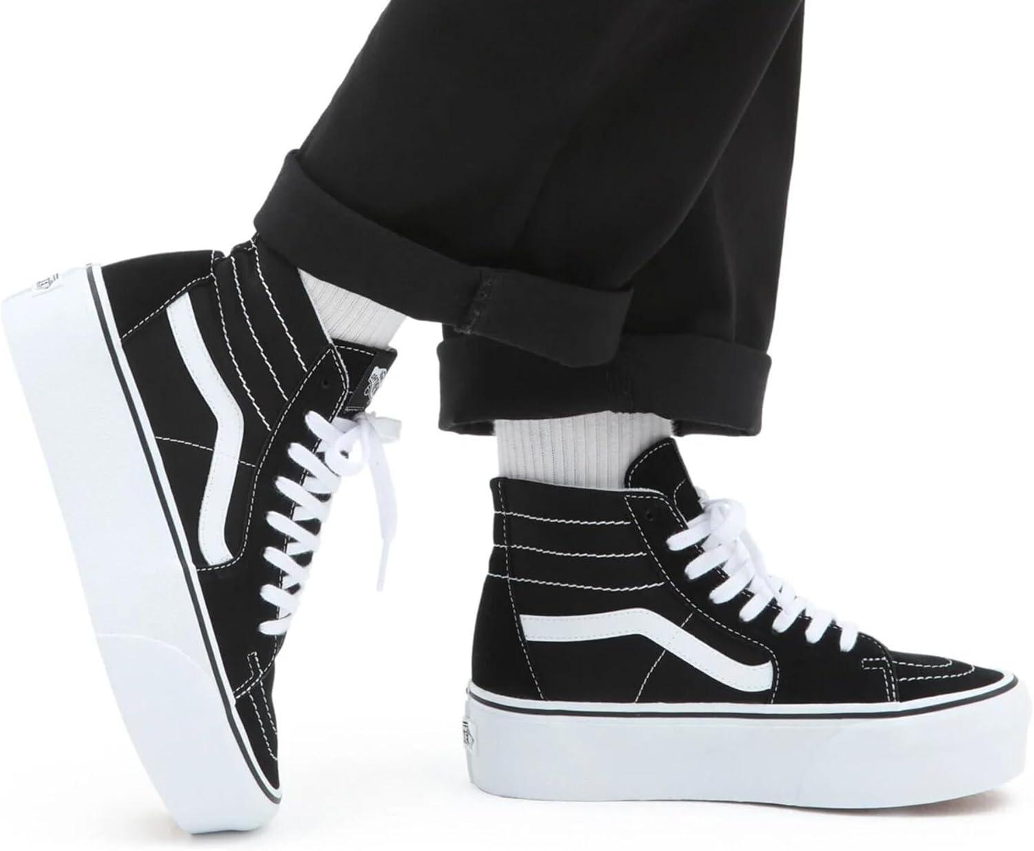 imageVans Womens UA SK8Hi Tapered Stackform SneakersBlackTrue White