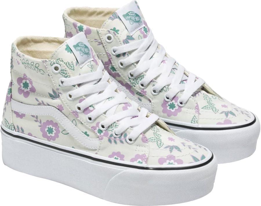 imageVans Womens UA SK8Hi Tapered Stackform SneakersPastel Floral Frosted Mint True White