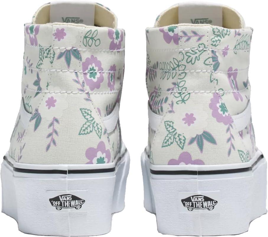 imageVans Womens UA SK8Hi Tapered Stackform SneakersPastel Floral Frosted Mint True White