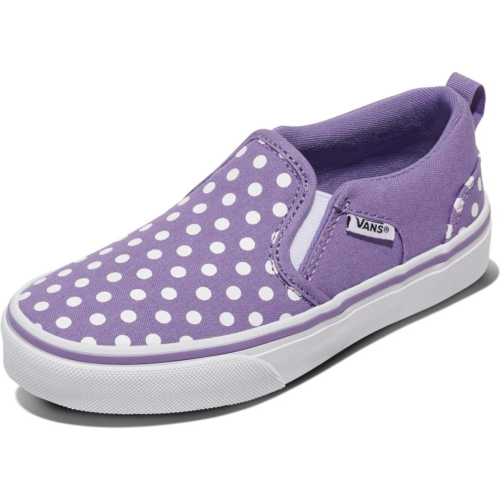 imageVans Girls Asher Slipon ShoePolka Dots Purple Haze