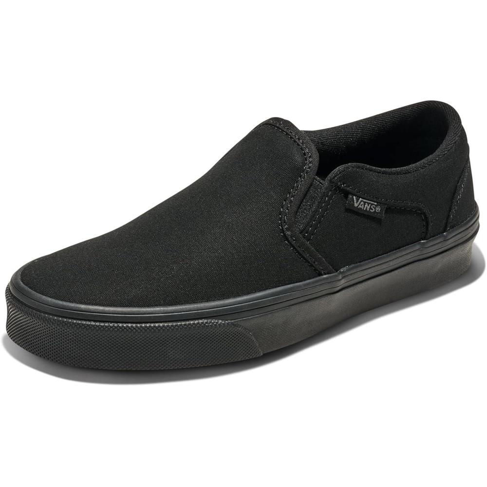 imageVans Kids Asher Low Top ShoeCanvas BlackBlack