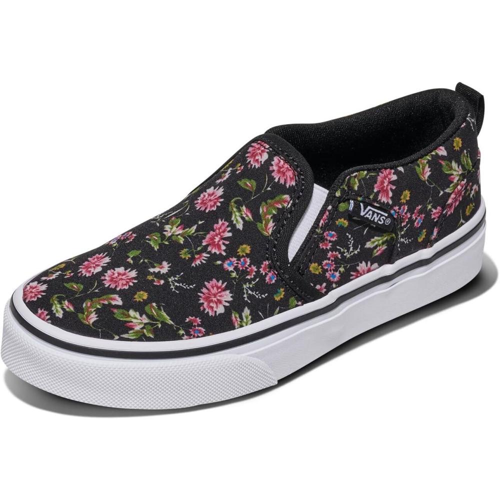 imageVans Kids Asher Slipon ShoeDark Floral Black