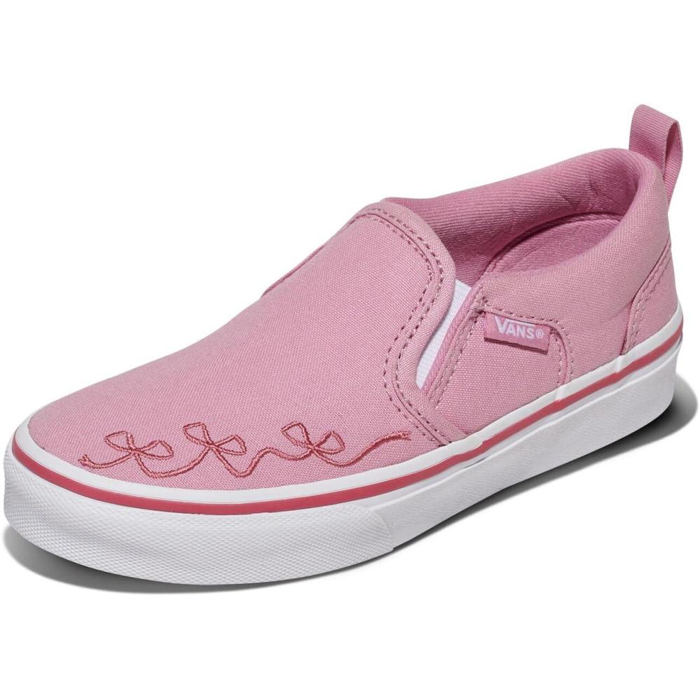 imageVans Kids Asher Slipon ShoeEmbroidery Pink Dawn