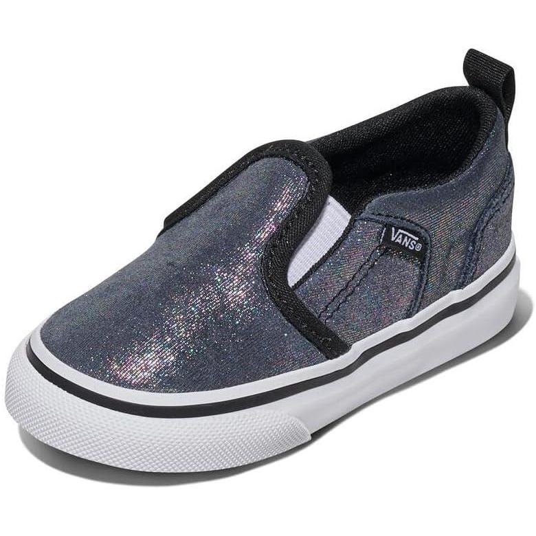 imageVans Kids Asher V Slipon ShoeShimmer Black