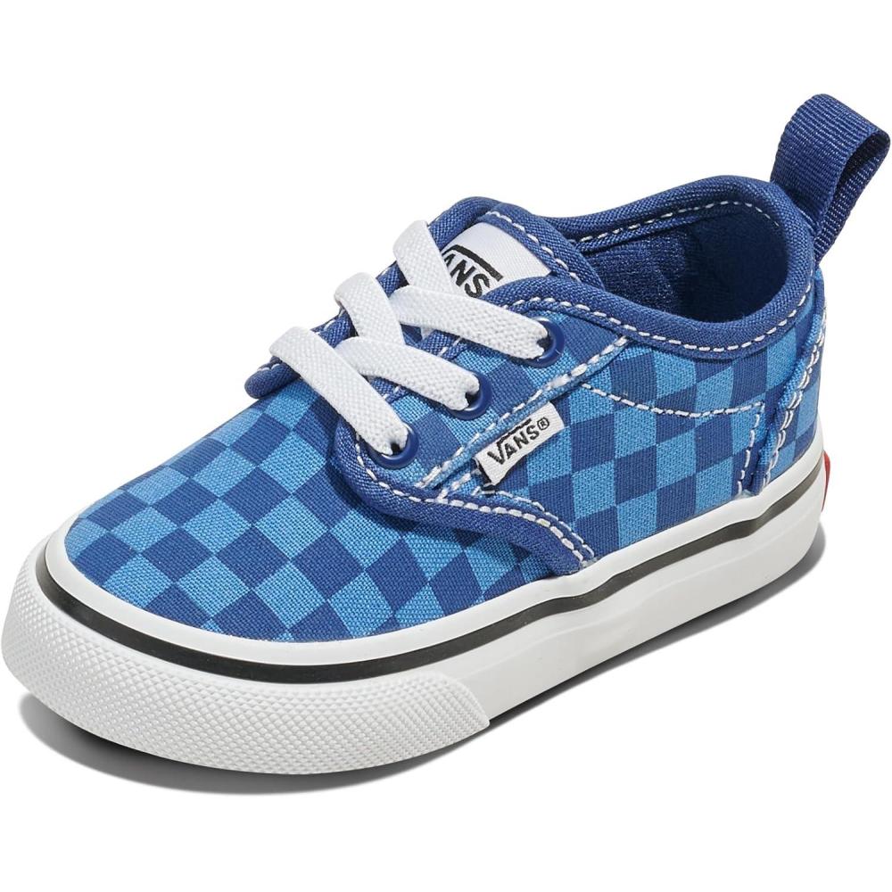 imageVans Kids Atwood Slipon ShoeTonal Check True Blue