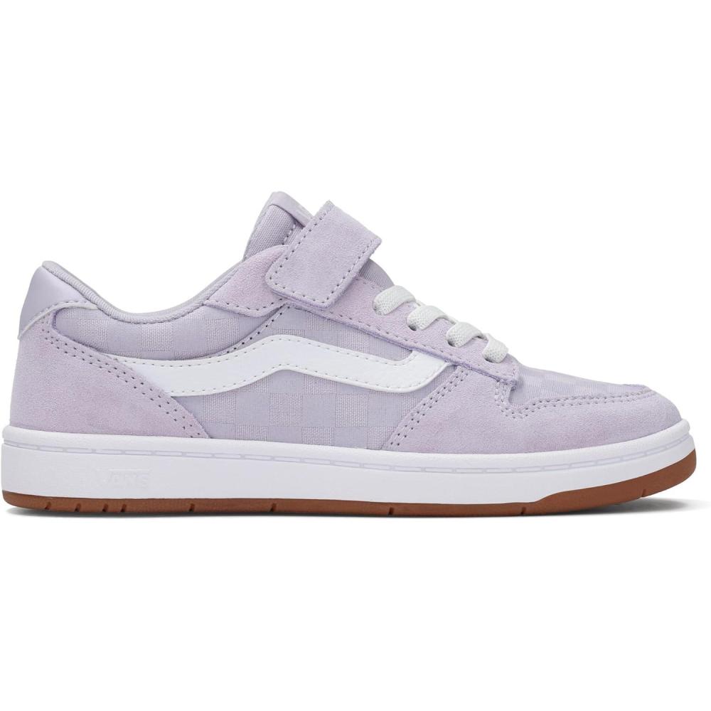 imageVans Kids Ryland Ls V ShoeTonal Check Lilac Mist