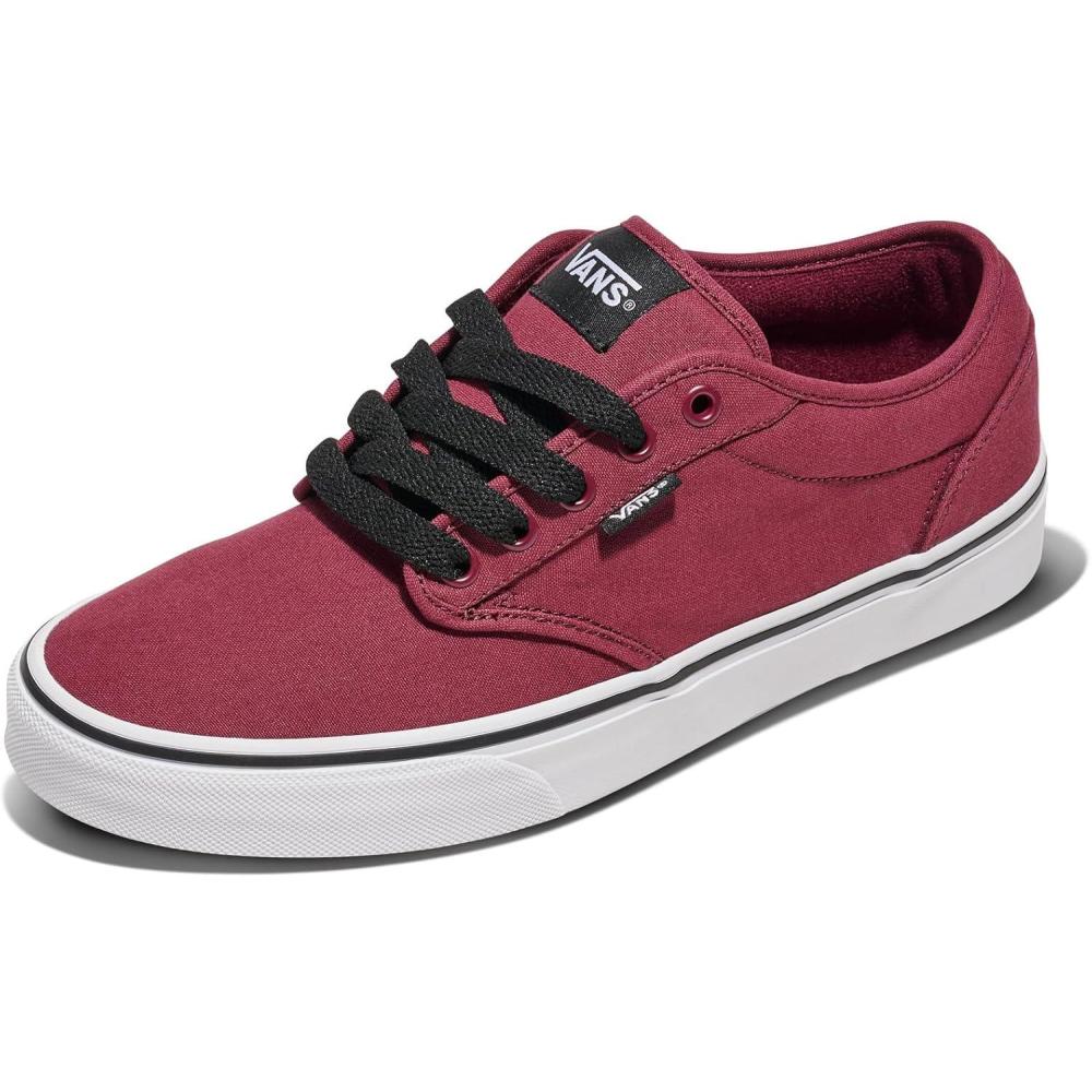 imageVans Mens Atwood SneakerWhite Canvas Oxblood White