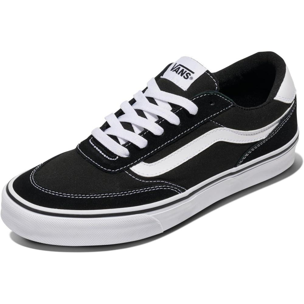 imageVans Mens Brooklyn LSSuedeCanvas BlackWhite