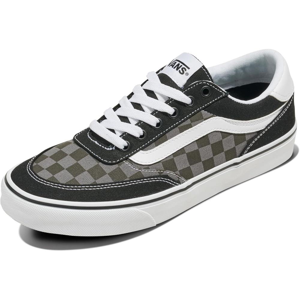 imageVans Mens Brooklyn LSTonal Check Faded Black