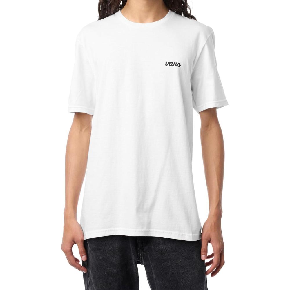 imageVans Unisex Adult Scripted ShortSleeve ShirtWhiteBlack