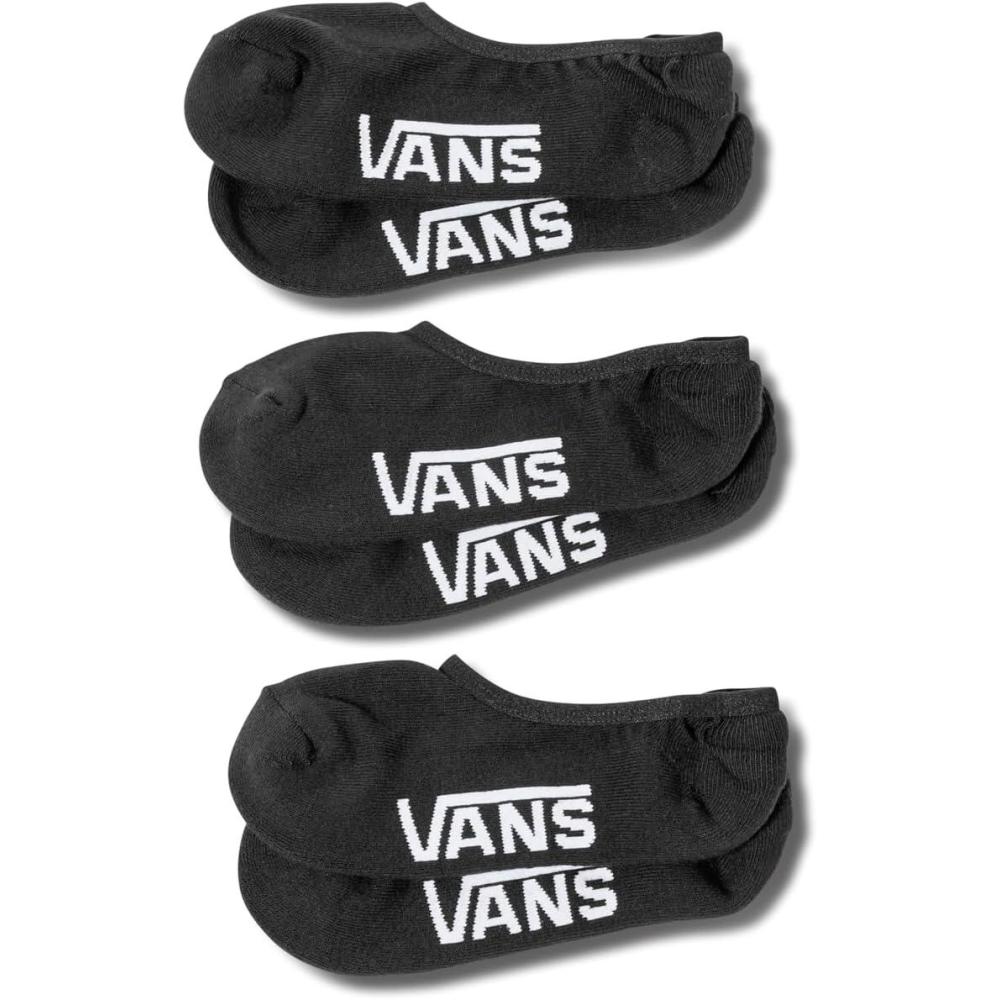 imageVans Unisex Classic No Show Socks 3Pack  Extra Low Cut Soft amp Stretchy Everyday Sock for Mens amp Womens LowTop ShoesBlack