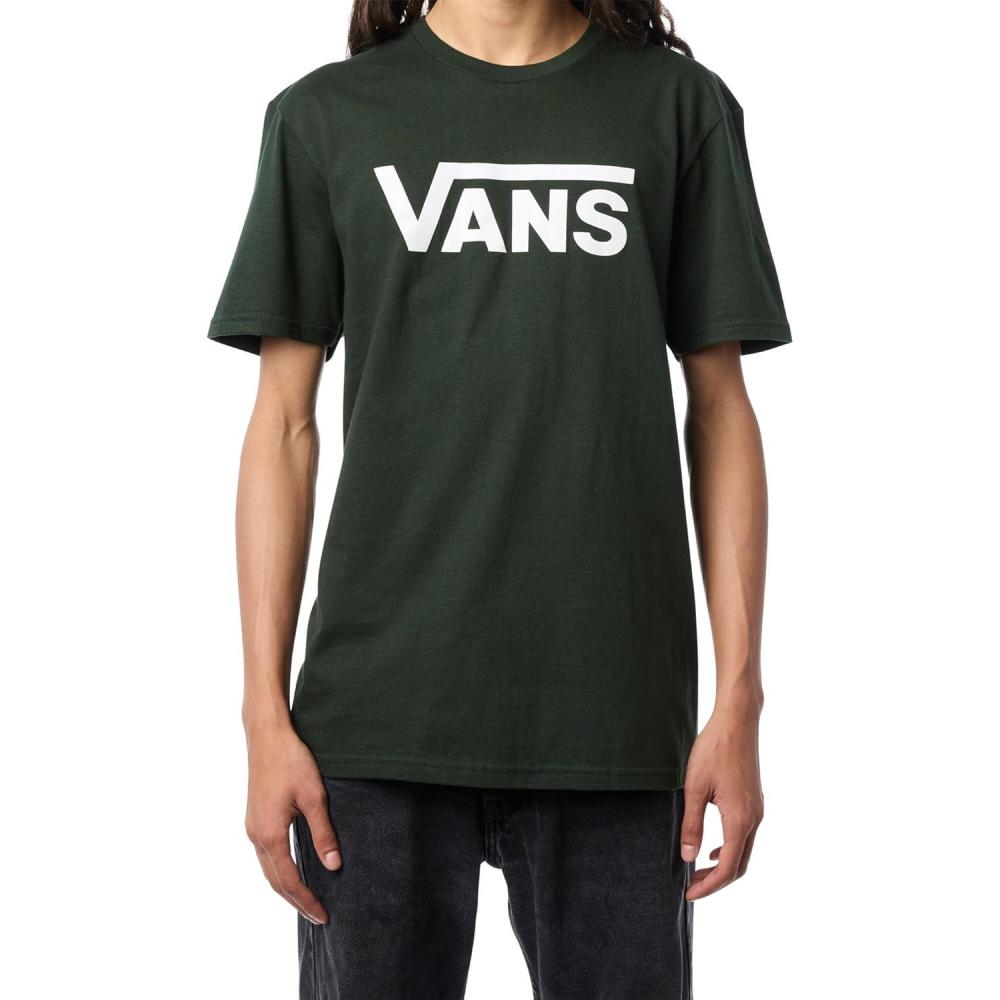 imageVans UnisexAdult Classic Drop V ShortSleeve CrewForest